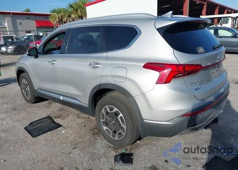 2022 Hyundai Santa Fe Hybrid Blue from USA, damaged, VIN KM8S2DA14NU023813